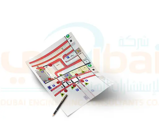 مخطط دراسة مرورية في الرياض من مكتب هندسي معتمد