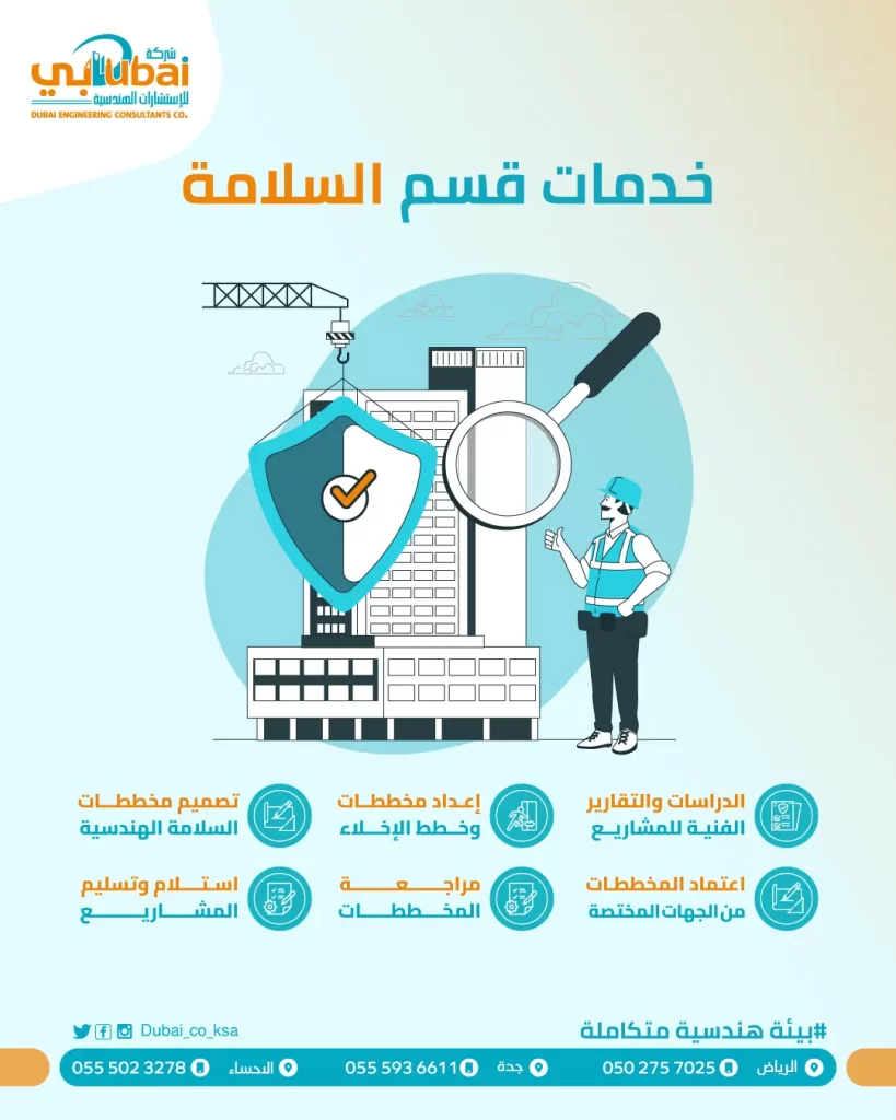 تصميم مخططات السلامة الهندسية في السعودي